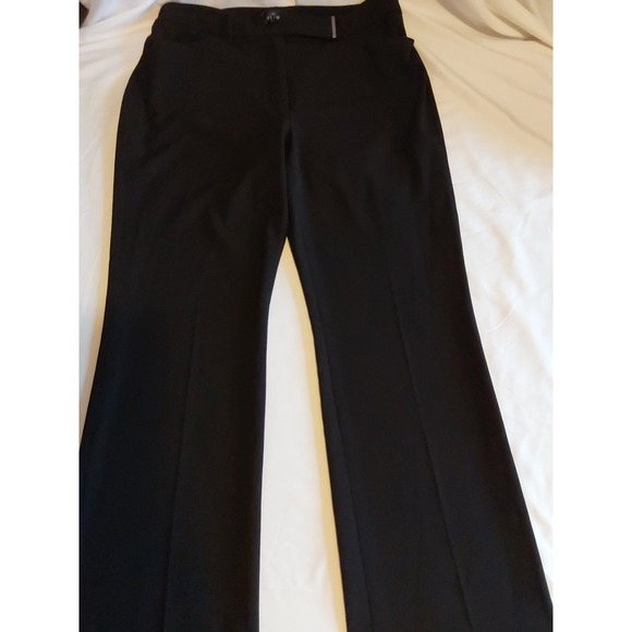 White House Black Market Women's Classic Black Slim Boot Pants Sz 8S Office - Picture 2 of 10